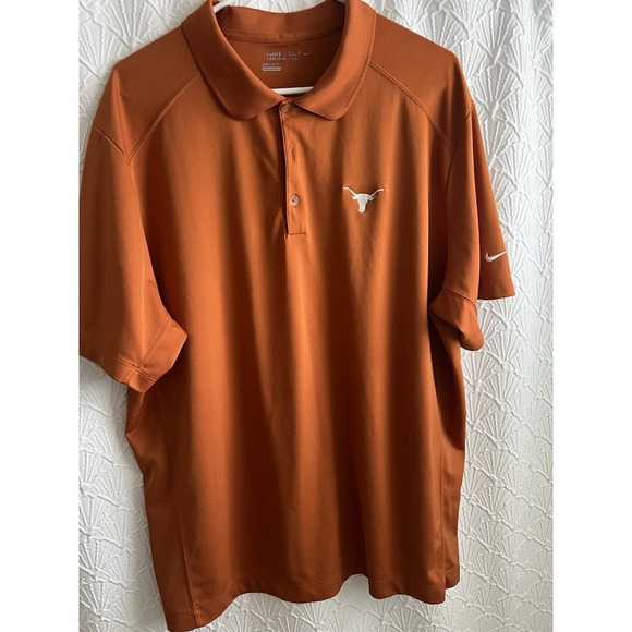 Nike Other - Nike Dri-Fit Texas Longhorns Burnt Orange Golf Polo Mens Size 2XL